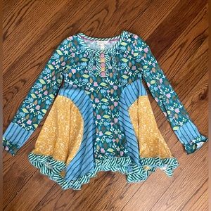 Matilda Jane Girl’s size 8 long sleeve tunic top